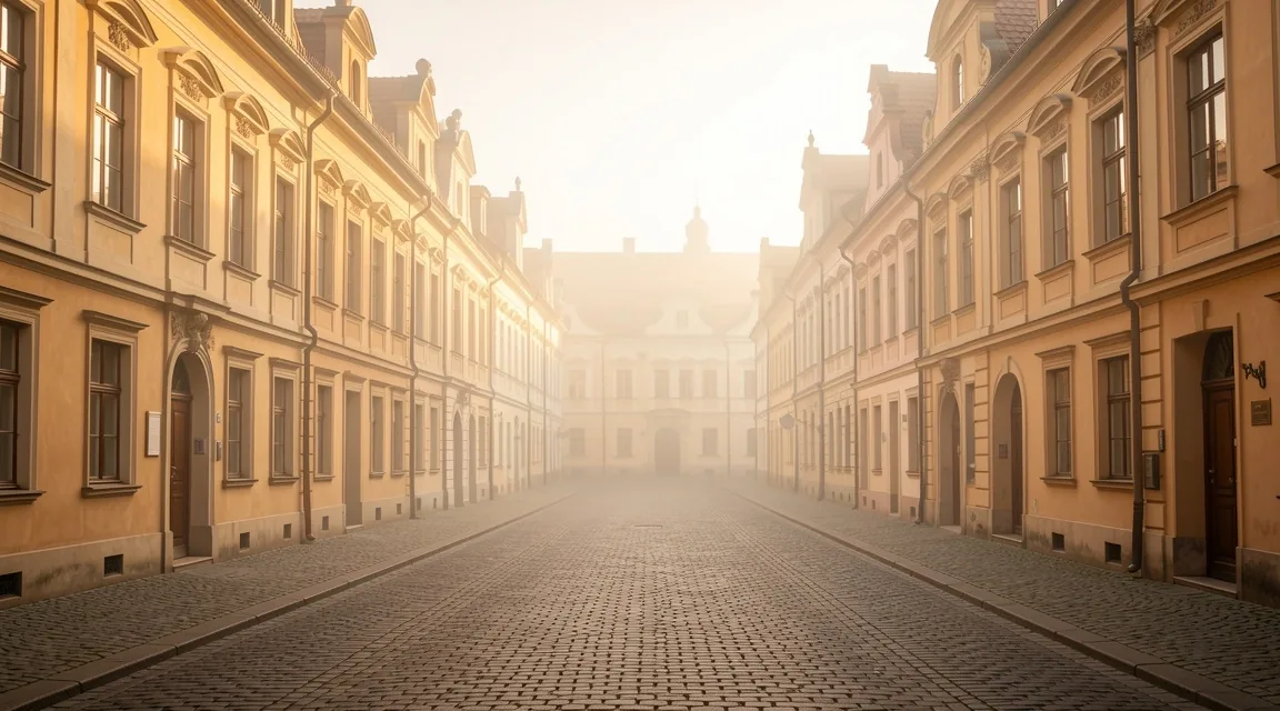 Ranní atmosféra v historickém centru Olomouce